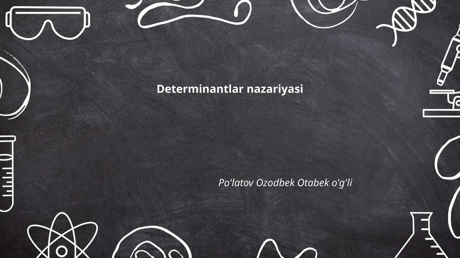 Determinantlar nazariyasi