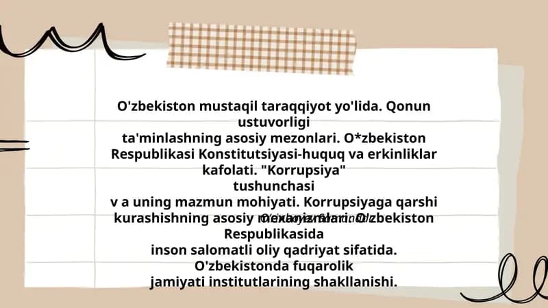 Korrupsiya tushunchasi