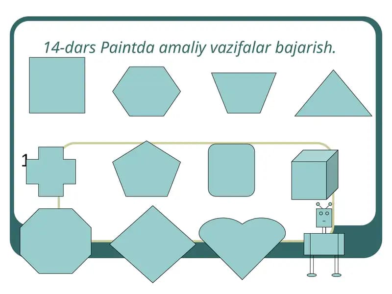 14-dars Paintda amaliy vazifalar bajarish