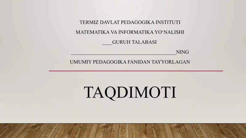 pedagogika shaxs tarbiyasi va rivojlanishi to‘g‘risidagi fan. Ilmiy-pedagogik tadqiqotlar metadologiyasi va metodlari