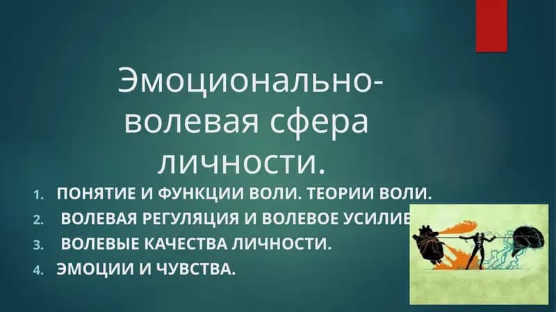 Эмоционально-волевая сфера личности