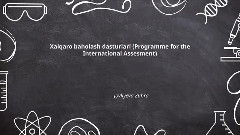 Xalqaro baholash dasturlari
