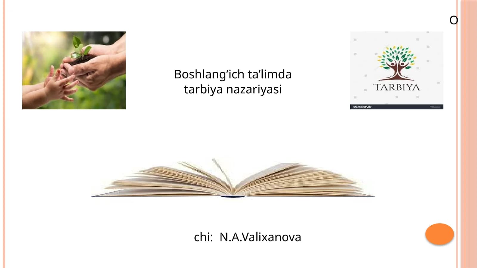 Boshlang’ich ta’limda tarbiya nazariyasi