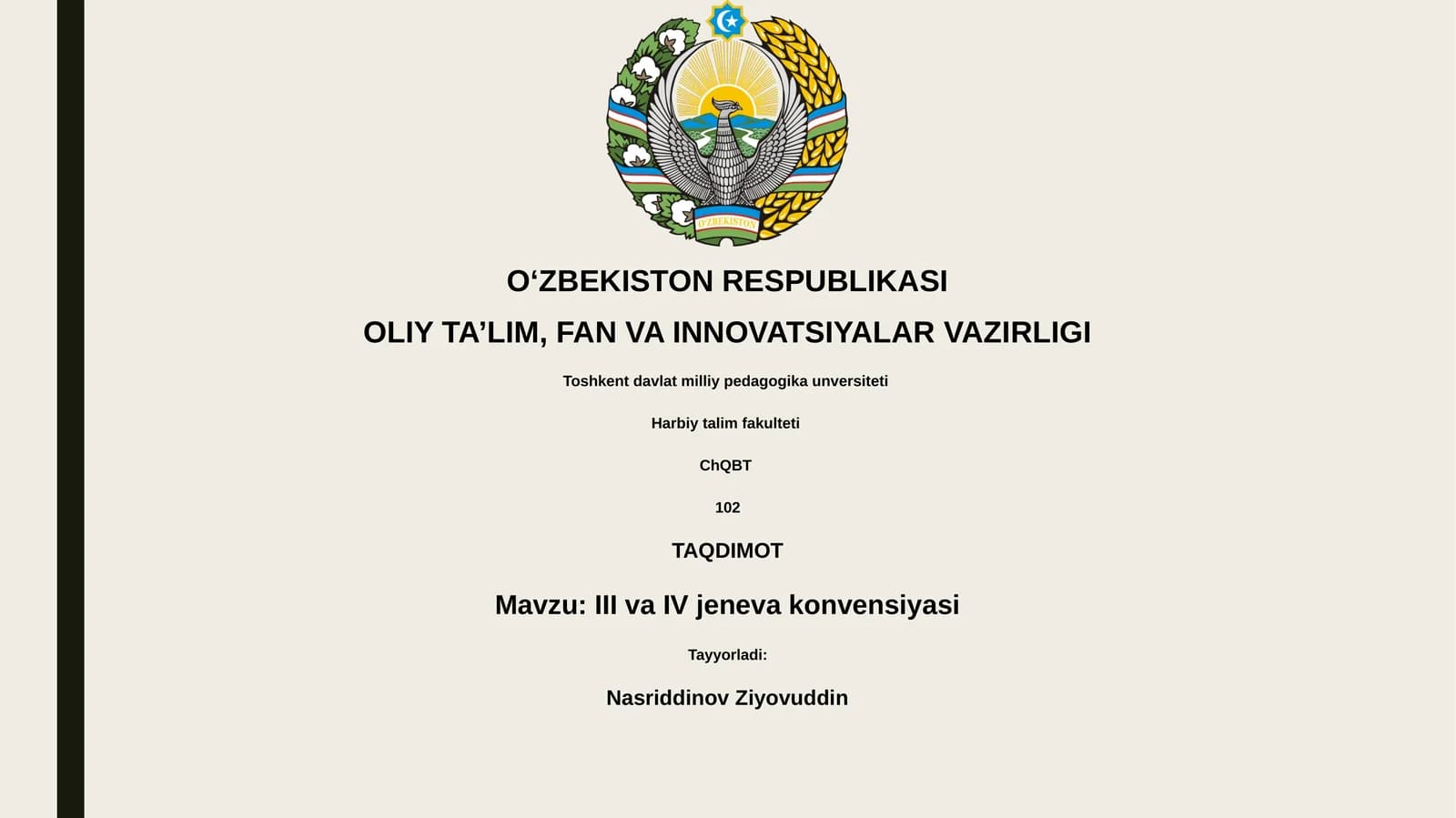 III va IV jeneva konvensiyasi