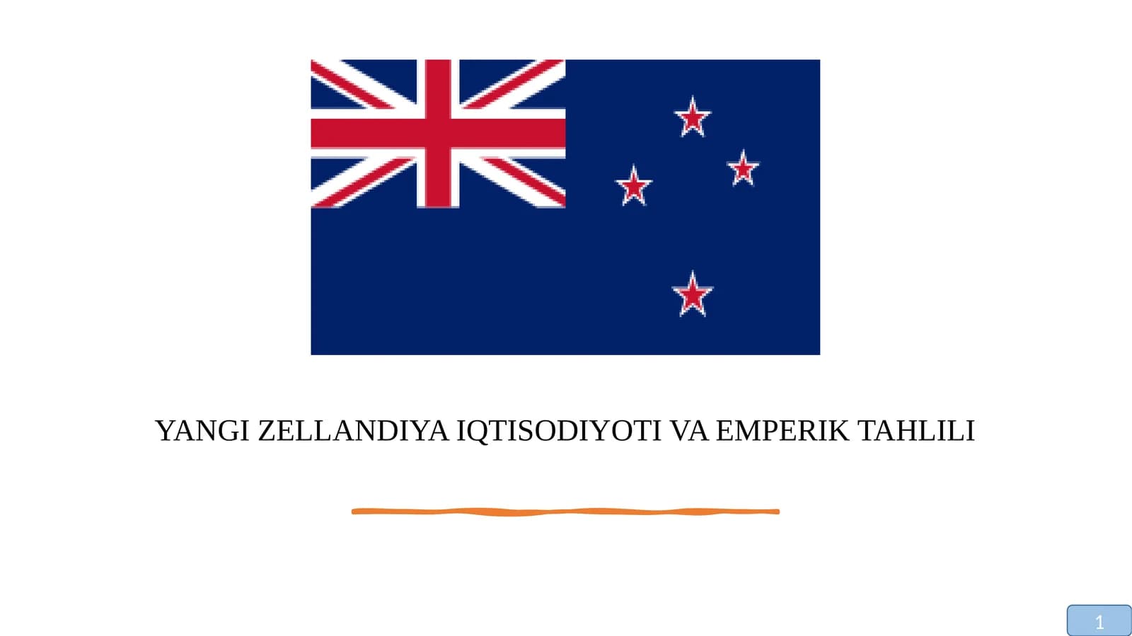 Yangi Zelandiya iqtisodiyoti va emperik tahlili