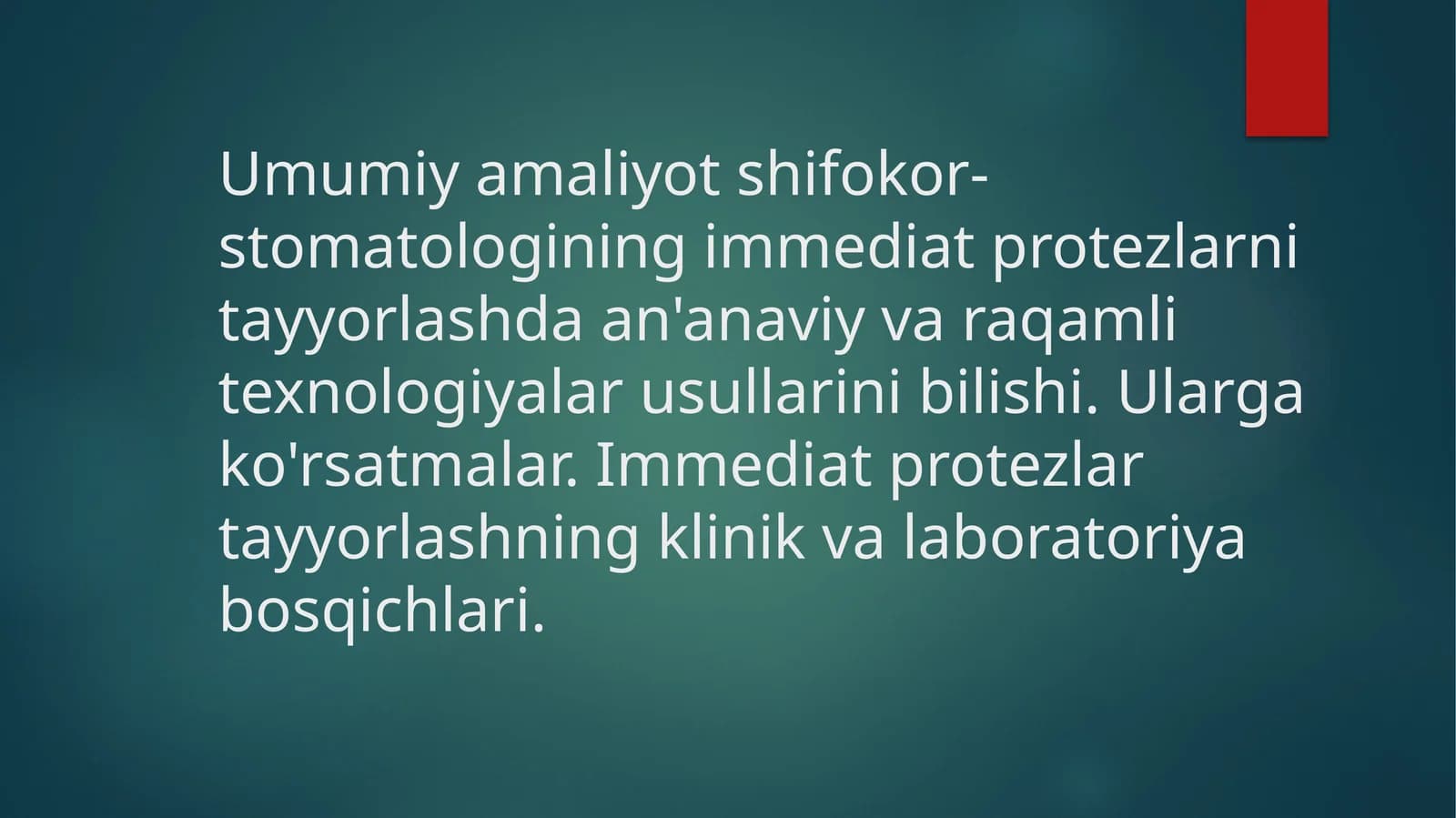 Immediat protez