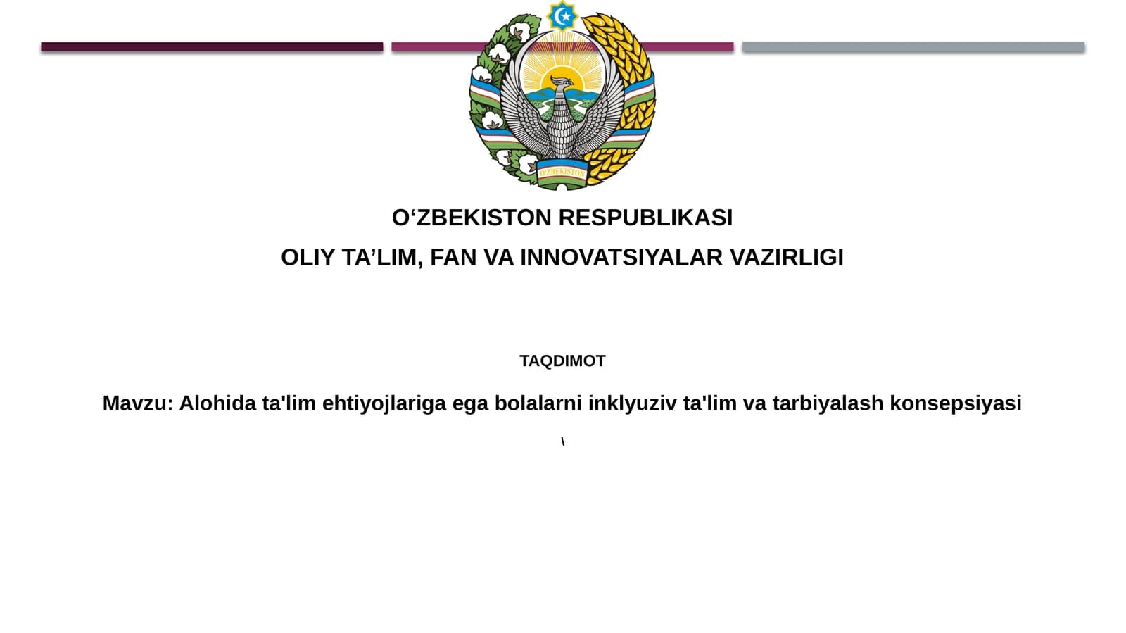 Inklyuziv ta'limning mohiyati va tamoyillari