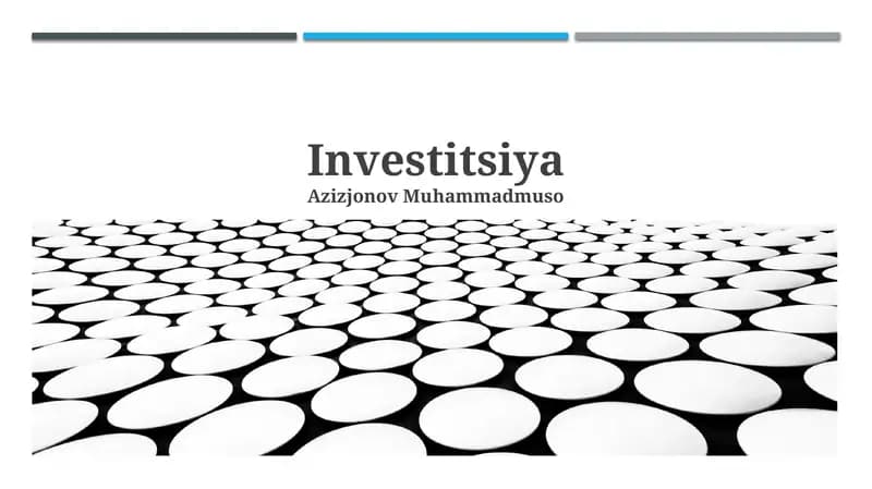 Investitsiya