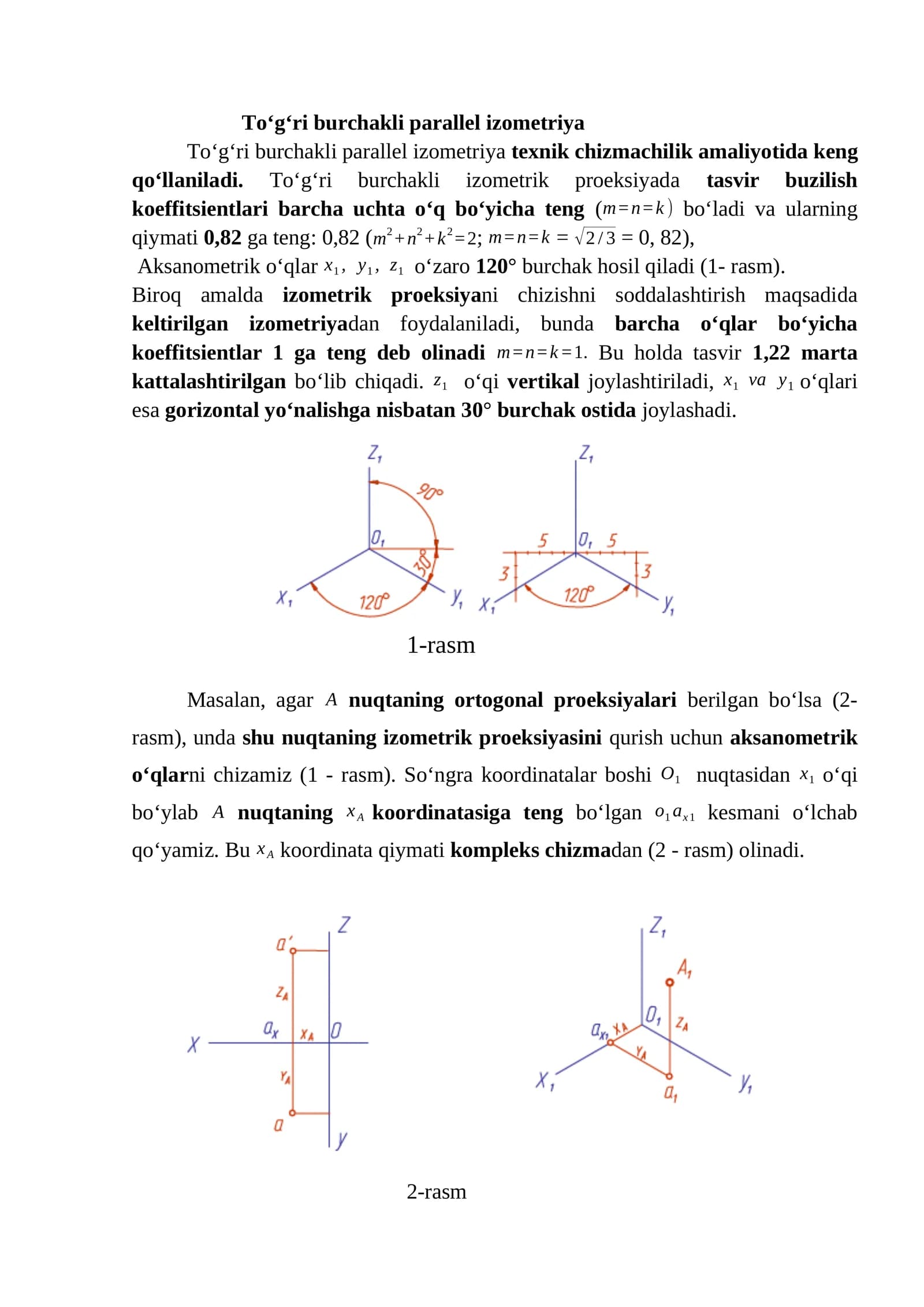 To‘g‘ri burchakli parallel izometriya