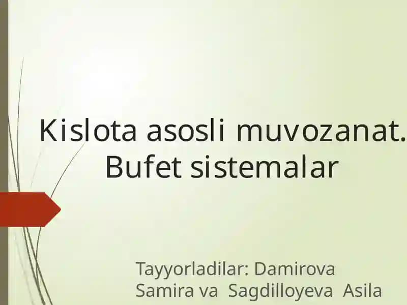 Kislota-asosli muvozanat