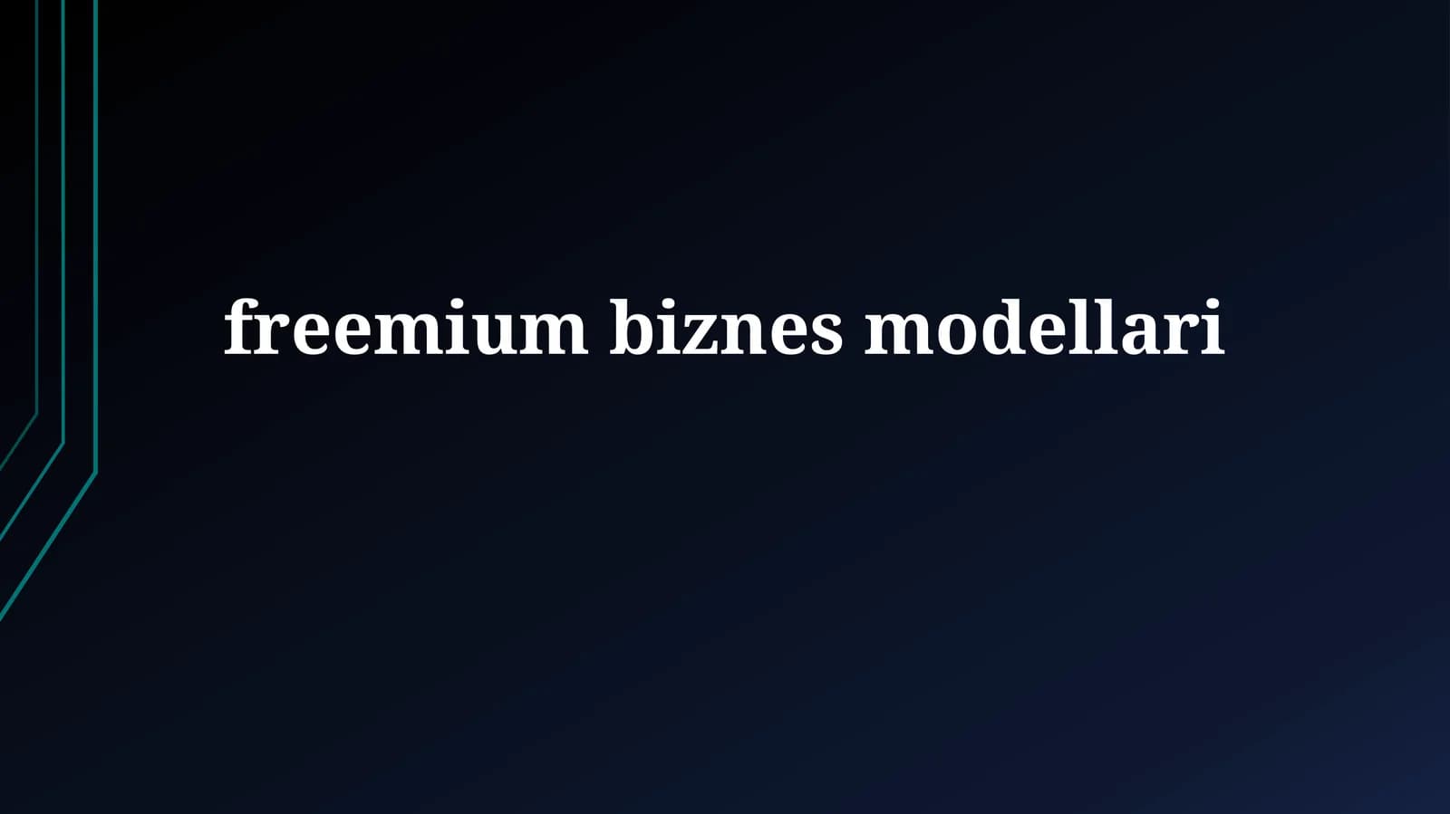 Freemium modellari