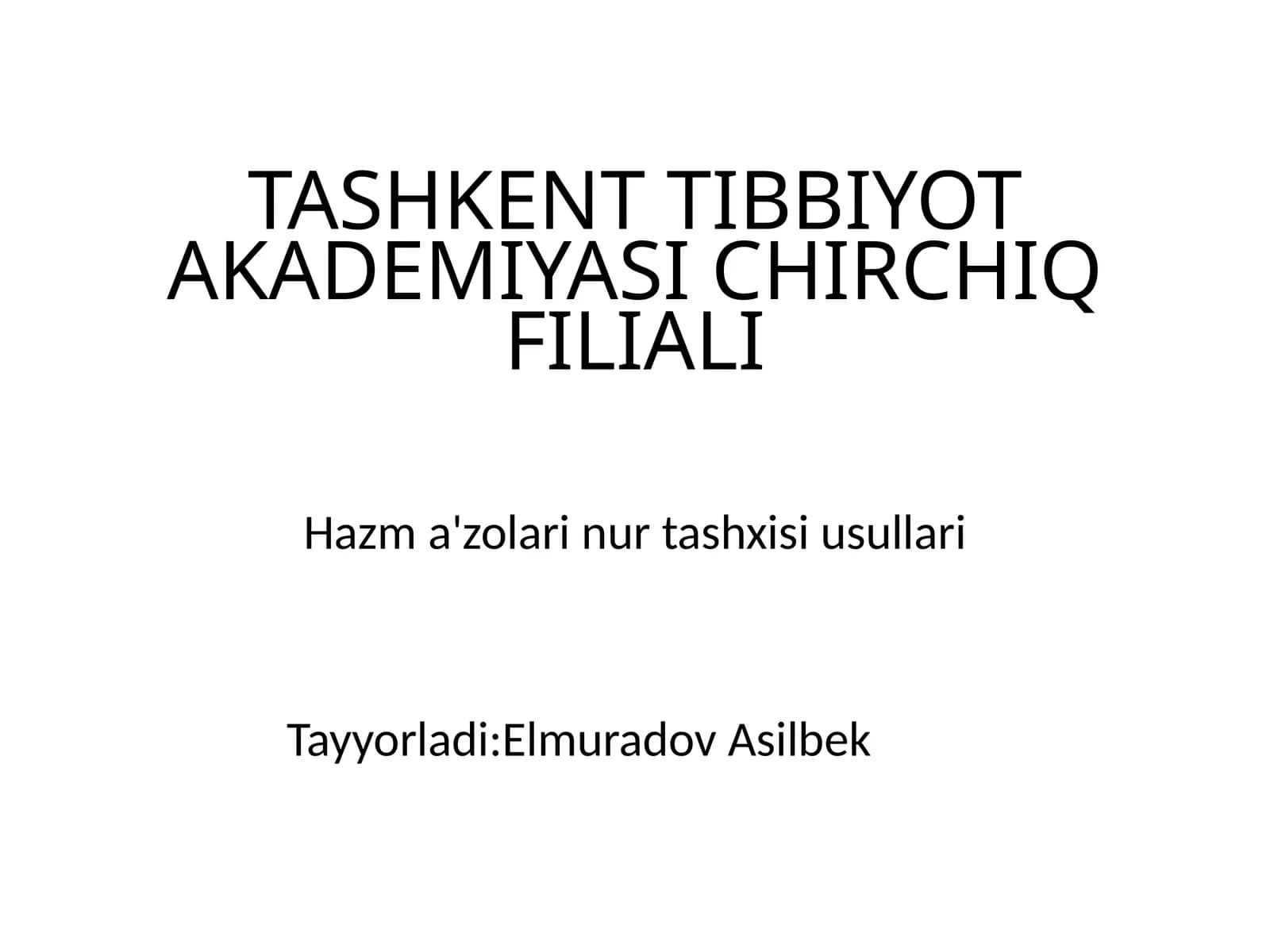 Hazm a'zolari nur tashxis usullari