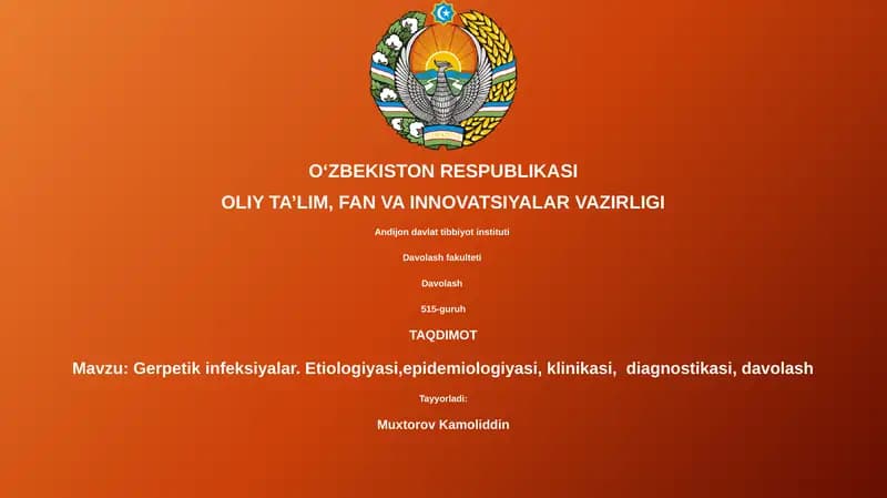 Gerpetik infeksiyalar