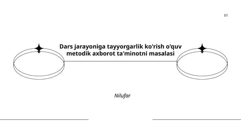 Dars jarayoniga tayyorgarlik ko'rish o'quv metodik axborot ta'minotni masalasi