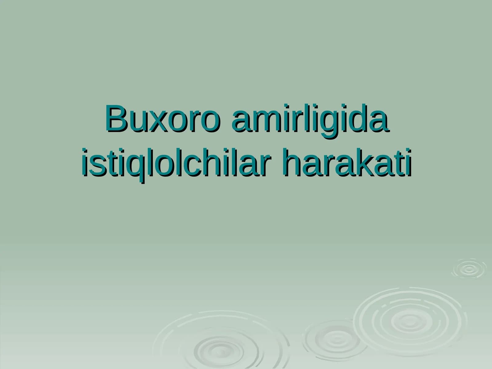 Buxoro amirligida istiqlolchilar harakati
