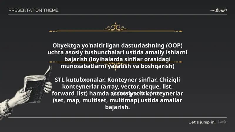Obyektga yo'naltirilgan dasturlash