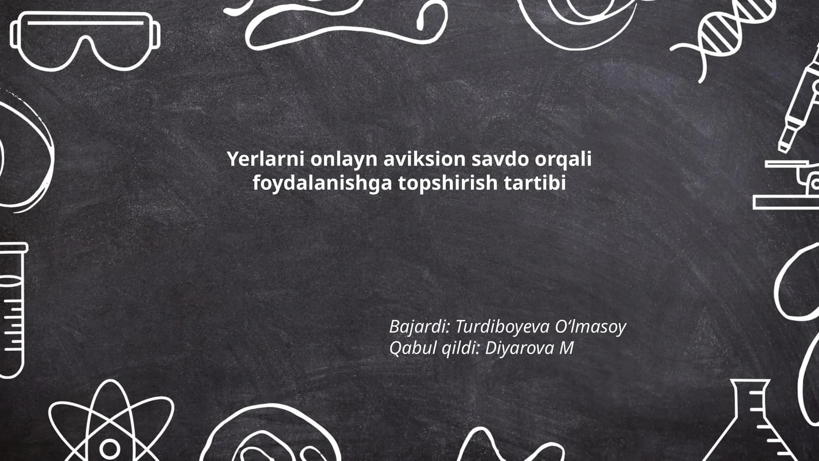 Yerlarni onlayn aviksion savdo orqali foydalanishga topshirish tartibi
