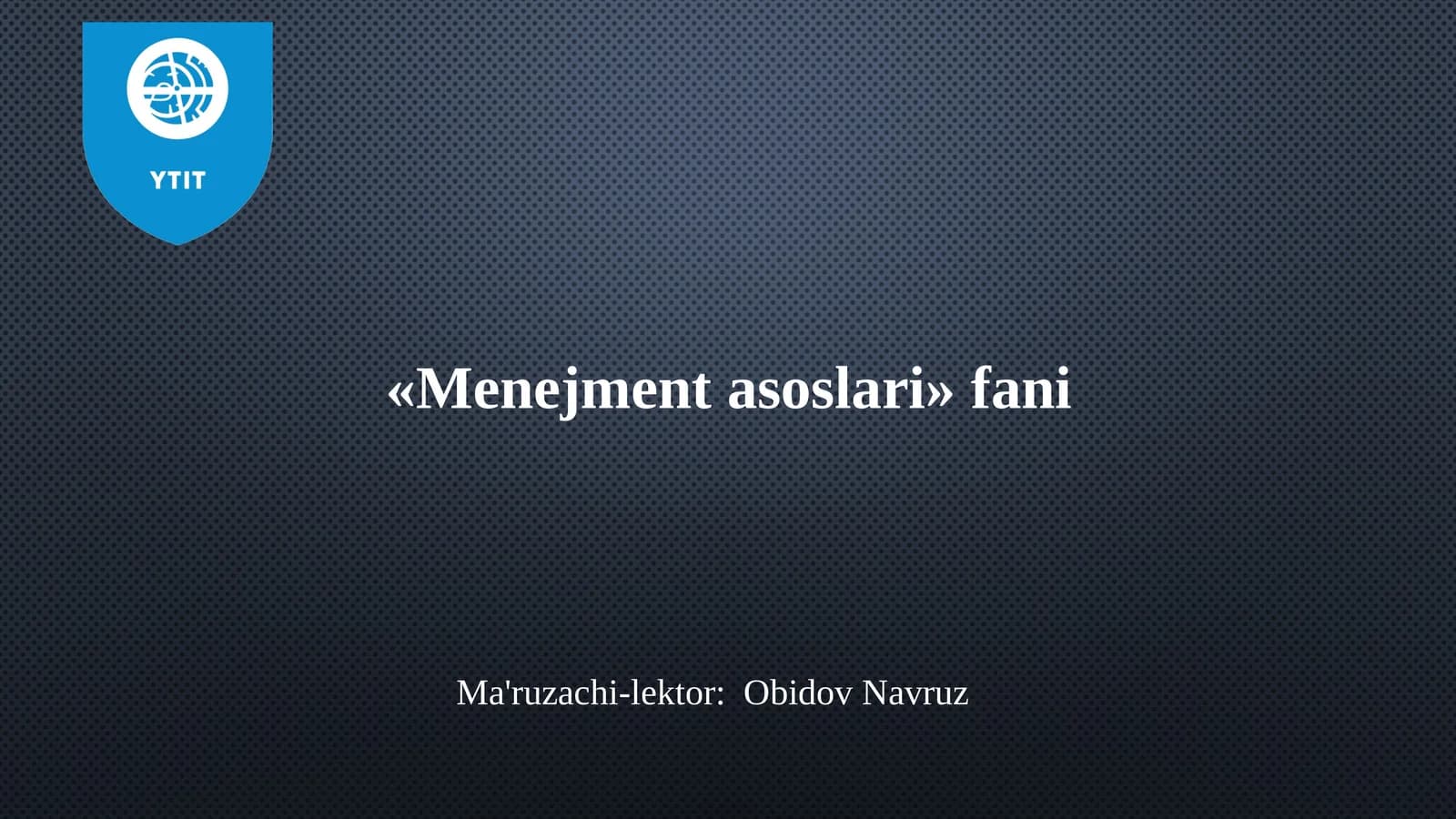 TASHKILOTDAGI MULOQOT TIZIMI