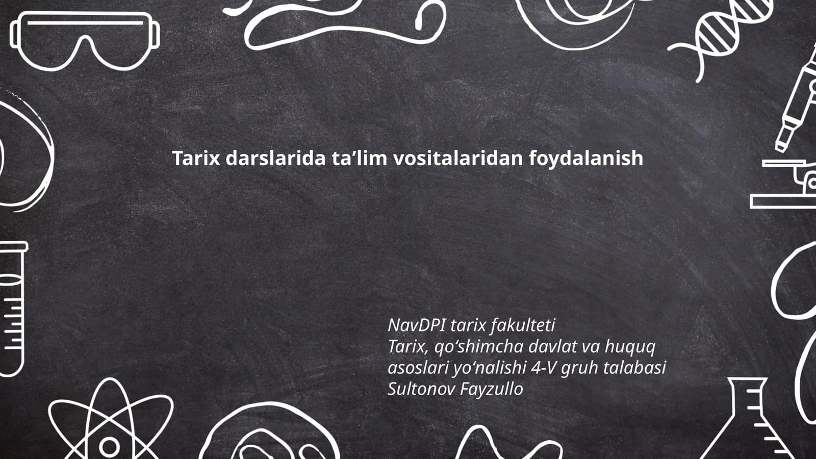 Tarix fani va innovatsion taʼlim vositalari