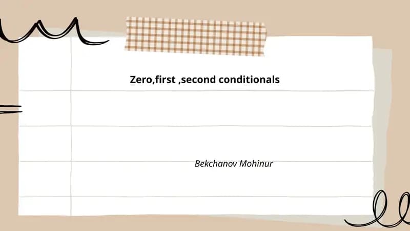 Zero Conditional Grammar Structure
