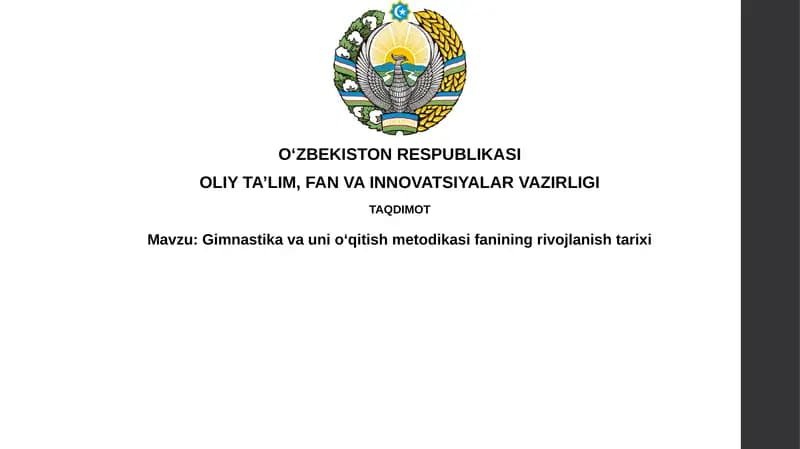 Gimnastika va unioʻqitish metodikasi