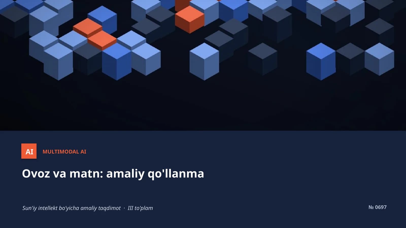 Ovoz va matn: amaliy qo'llanma