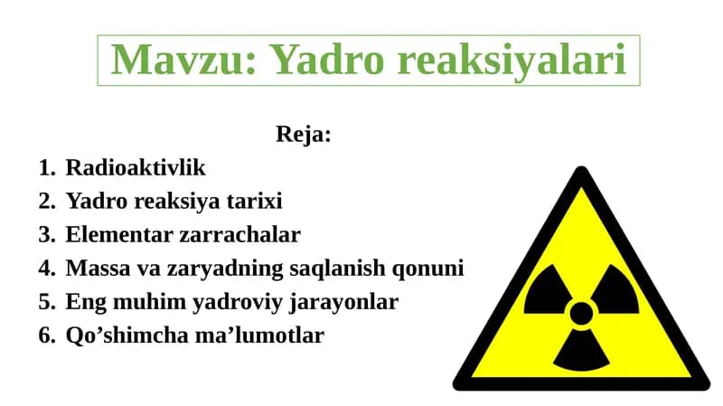 Yadro reaksiyalari
