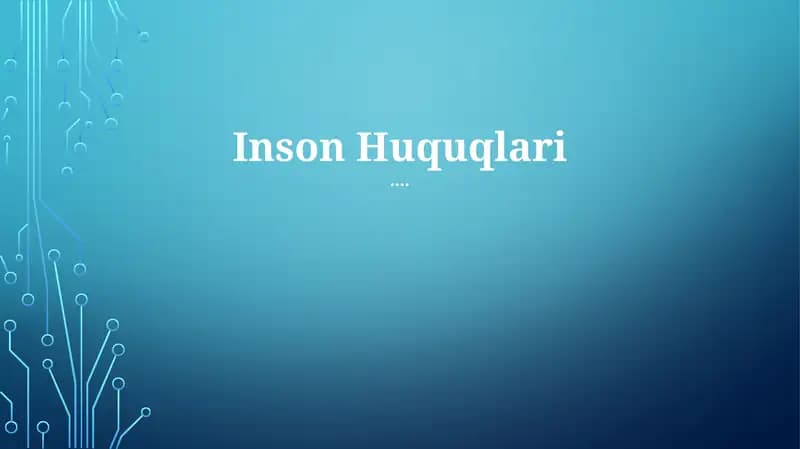 Inson Huquqlari