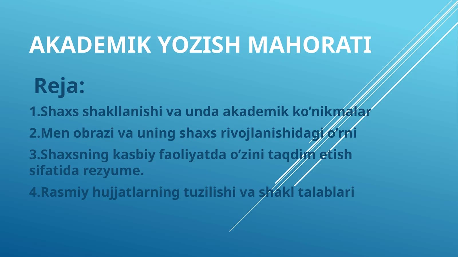 Akademik yozish mahorati