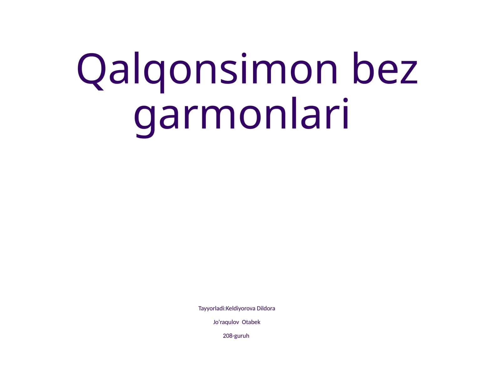 Qalqonsimon bez garmonlari