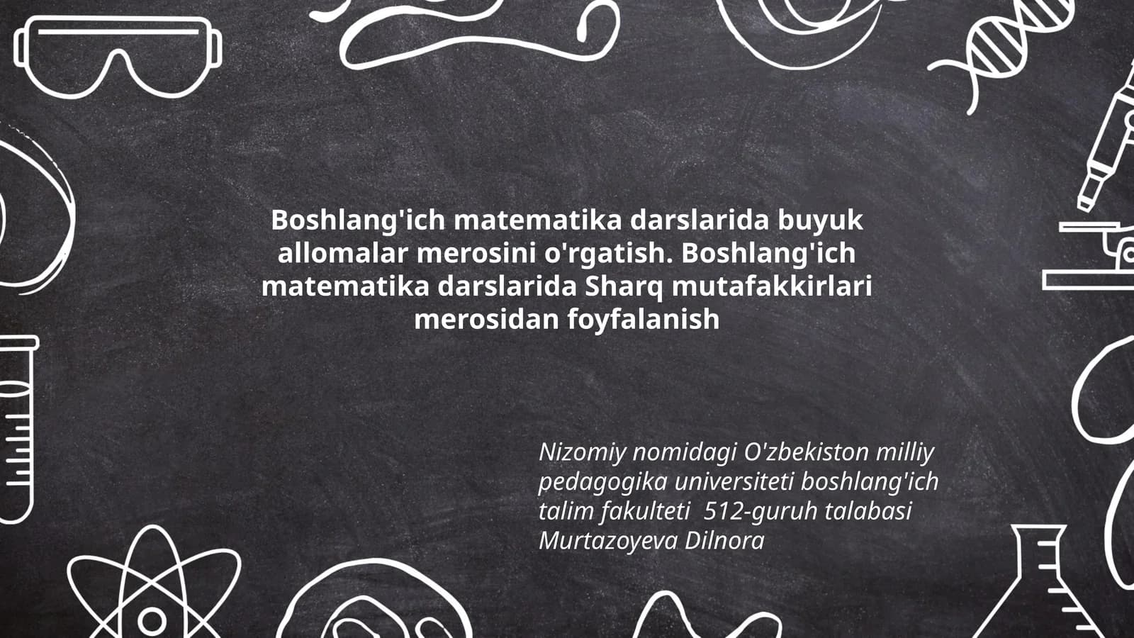 Sharq mutafakkirlari merosidan foydalanish
