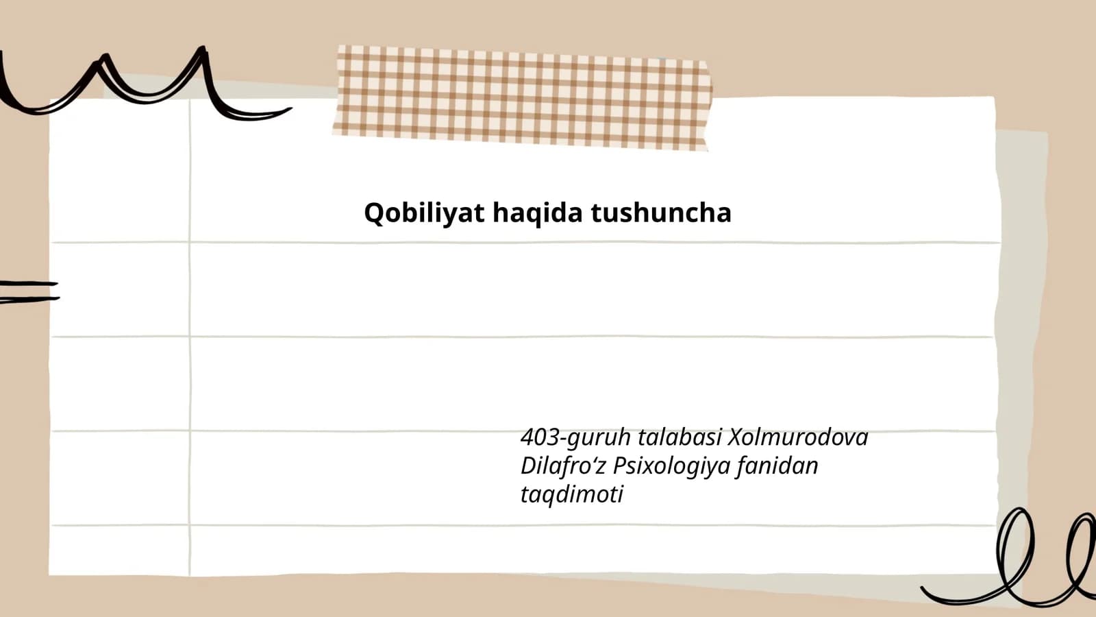 Qobiliyat haqida tushuncha