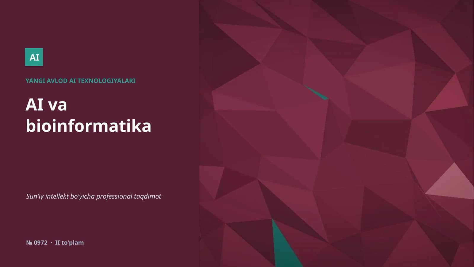YANGI AVLOD AI TEXNOLOGIYALARI