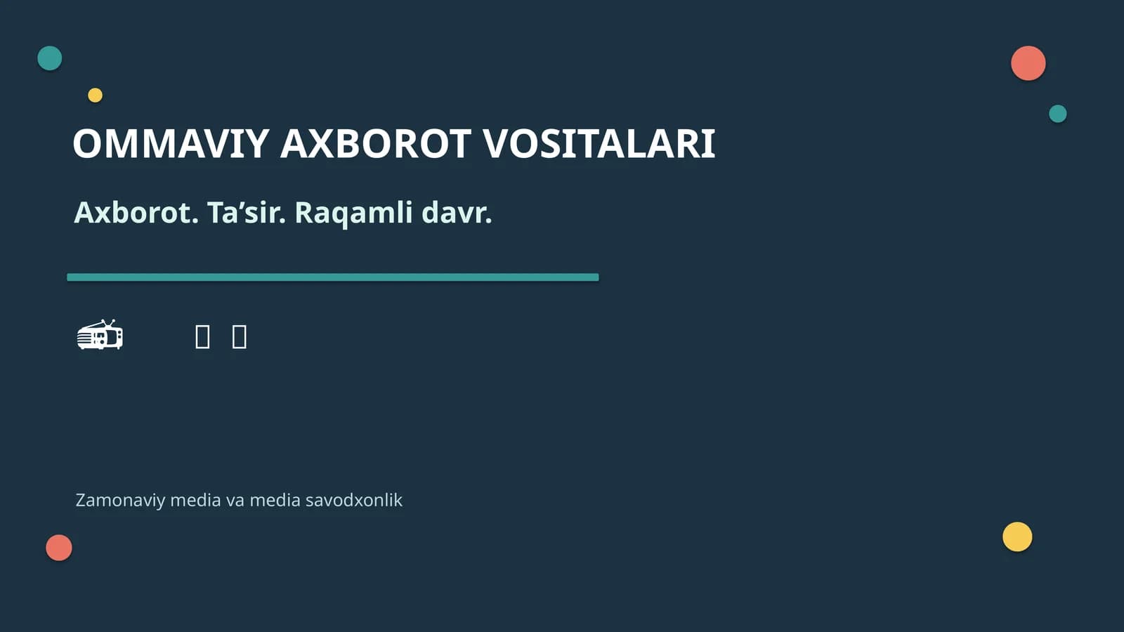 OMMAVIY AXBOROT VOSITALARI