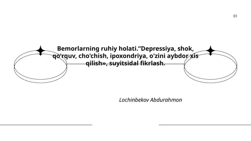 Depressiyaning klinik belgilari va davolash yondashuvlari