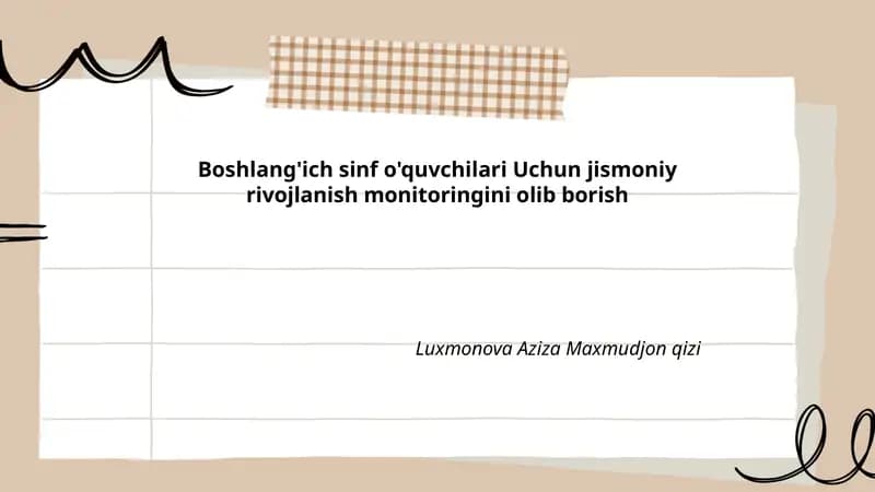Jismoniy rivojlanish monitoringi