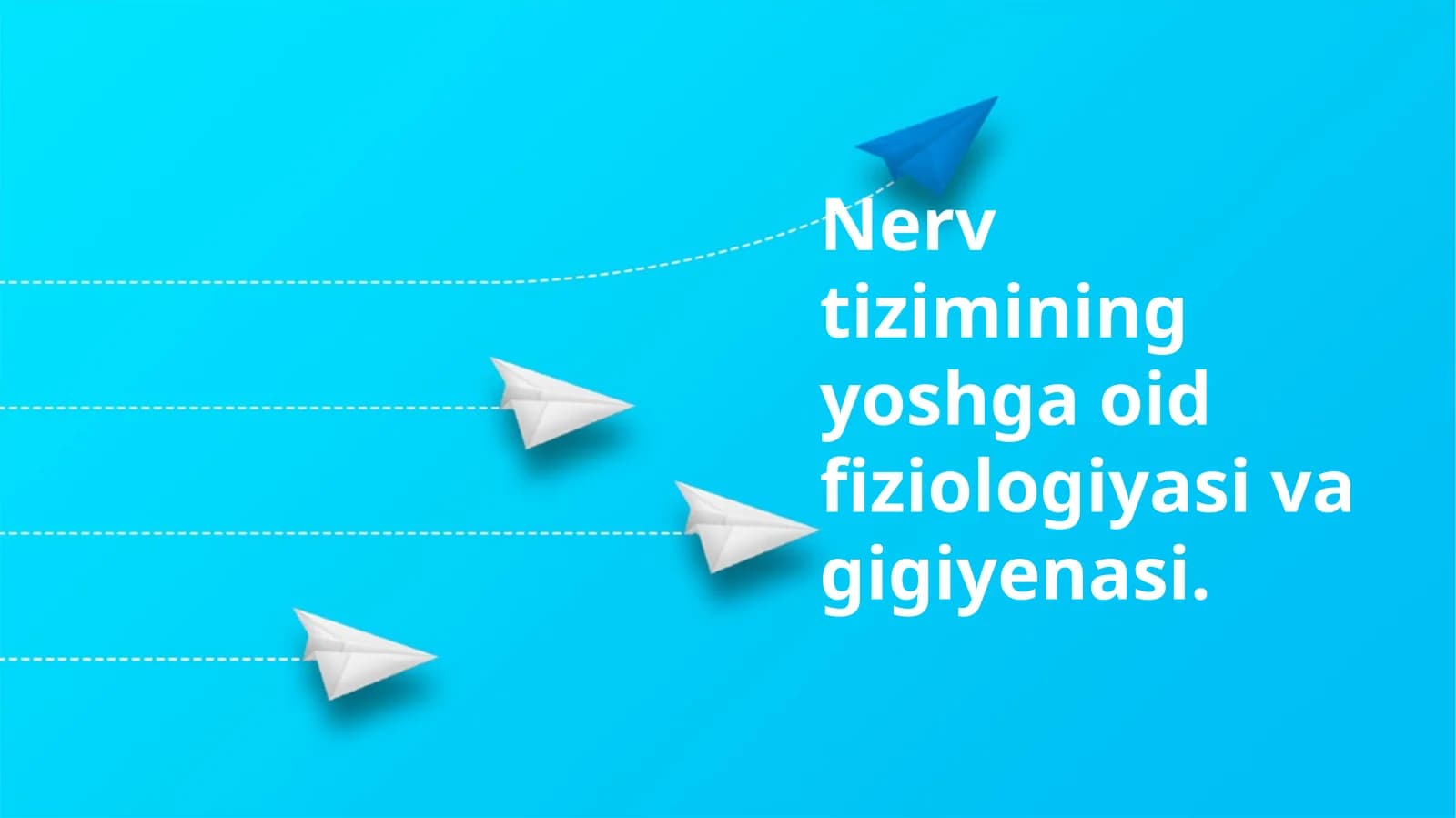 Nerv tizimining yoshga oid fiziologiyasi va gigiyenasi
