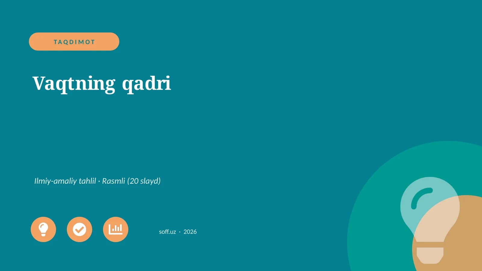 Vaqtning qadri