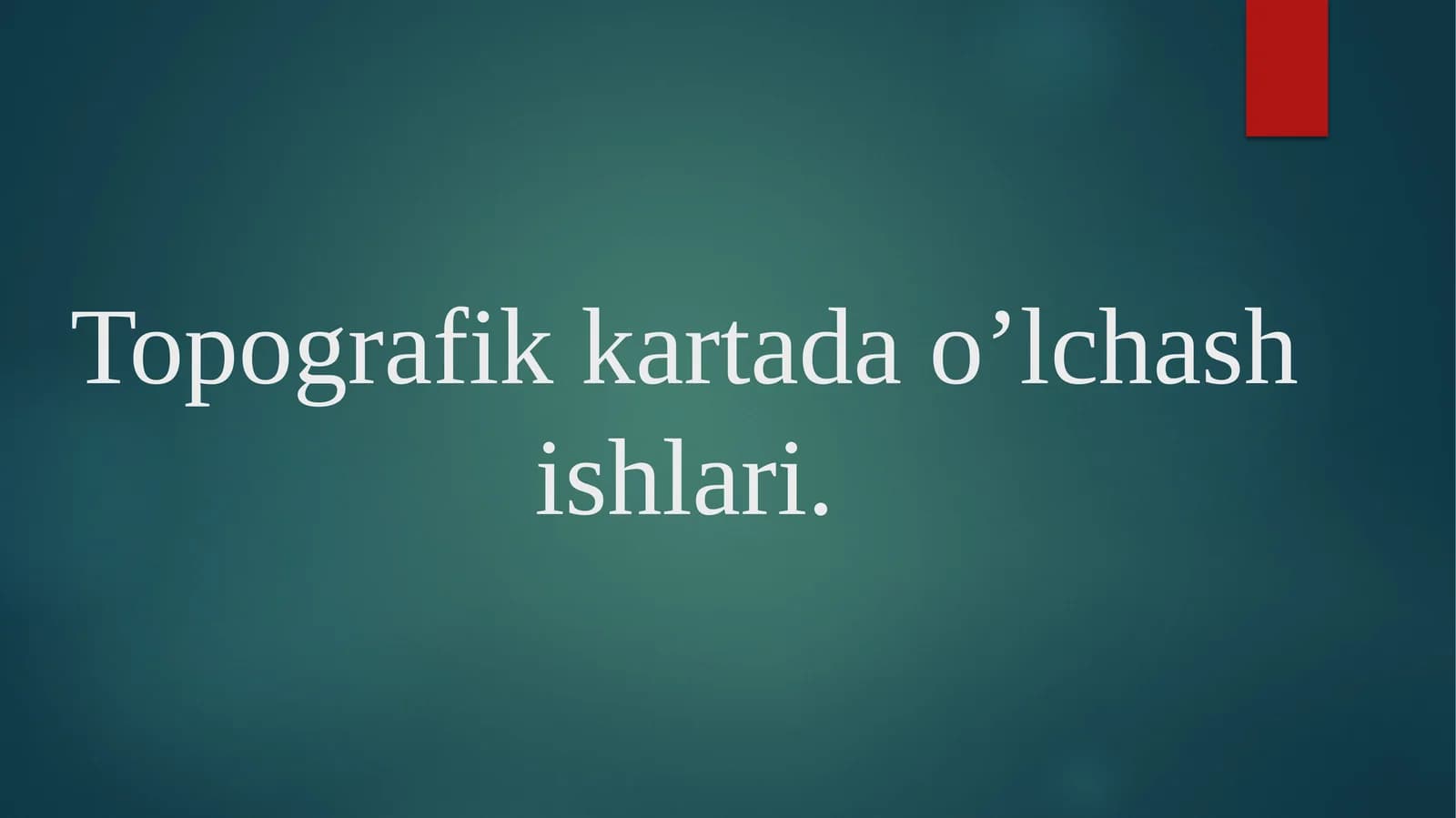 Topografik xaritalar