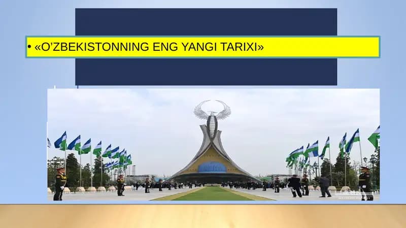 O‘zbekistonning eng yangi tarixi