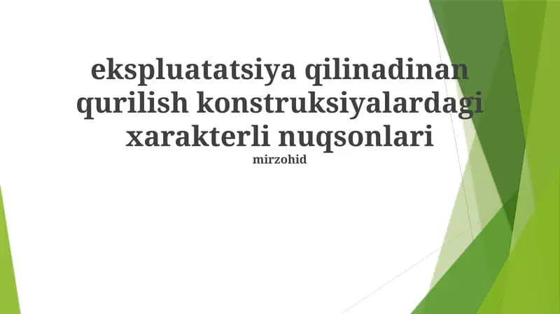 Temir-Beton Konstruktsiyalarining Korroziyasi
