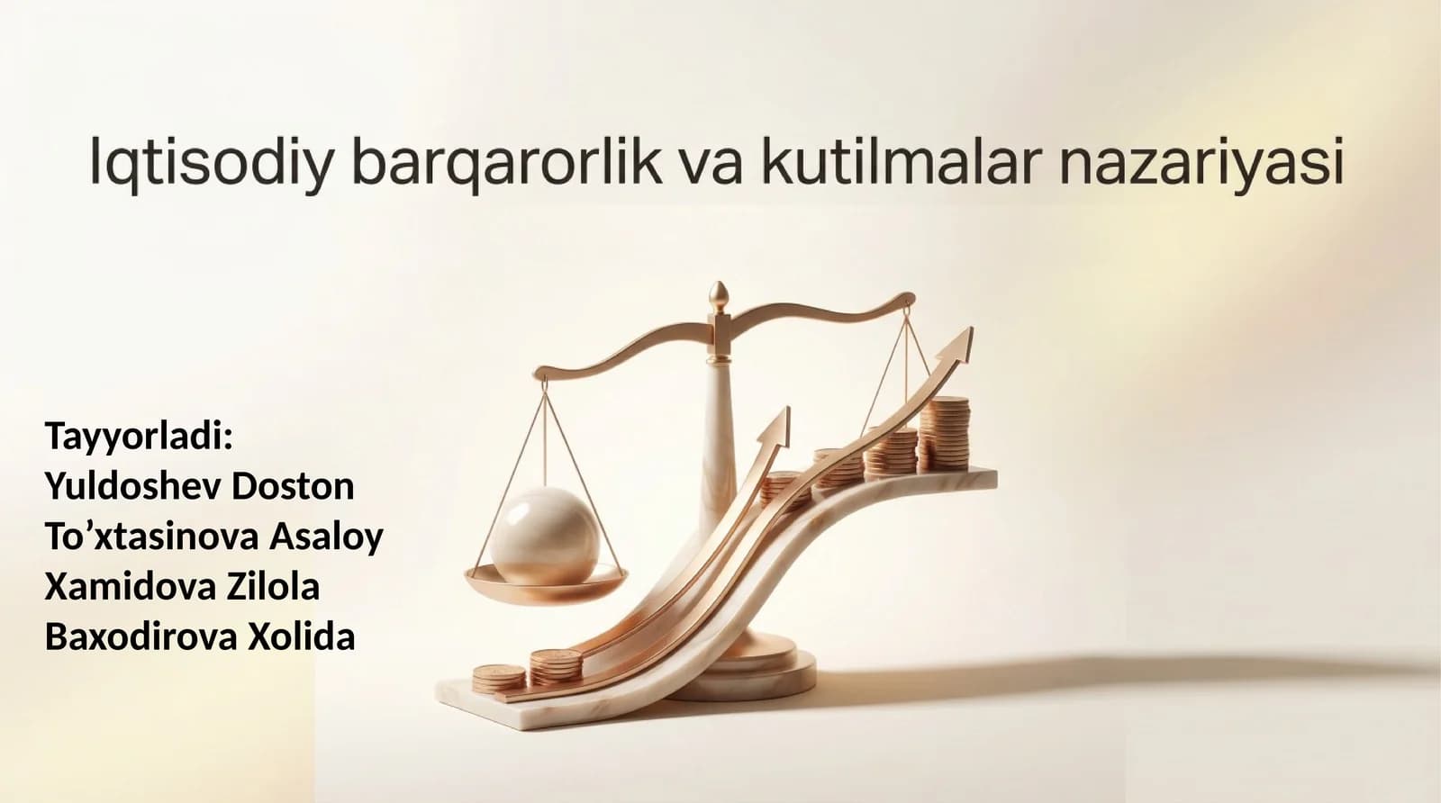 Iqtisodiy barqarorlik va kutilmalar nazariyasi