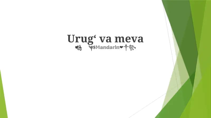 Meva turlari
