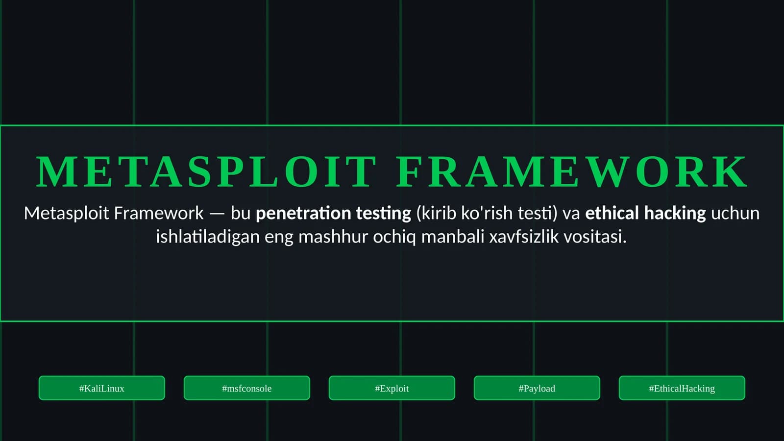 METASPLOIT FRAMEWORK