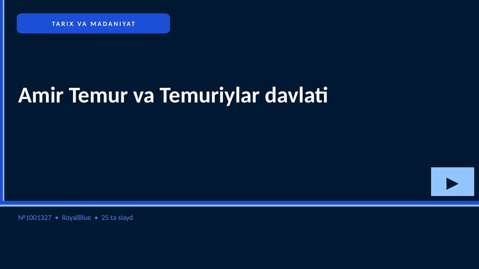 Amir Temur va Temuriylar davlati