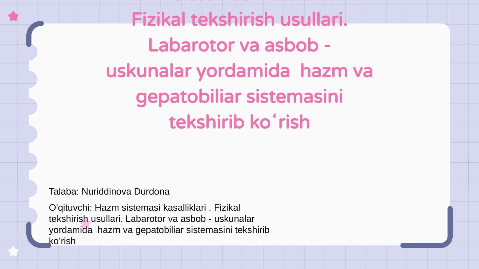 Hazm sistemasi kasalliklari
