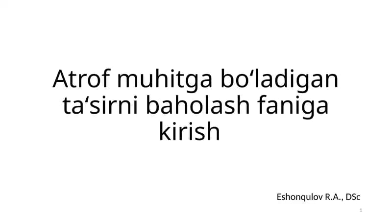 Atrof-muhitgaboʻladigantashqimuhit