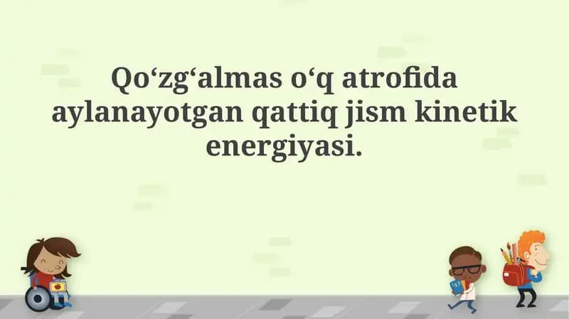 Aylanma kinetik energiya
