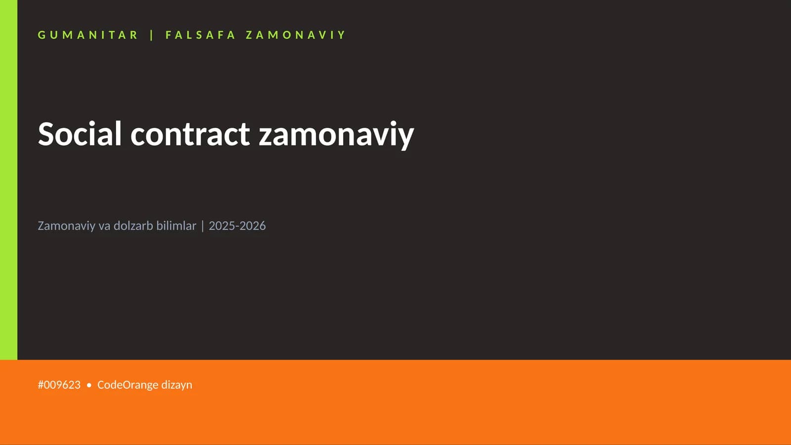Social contract zamonaviy