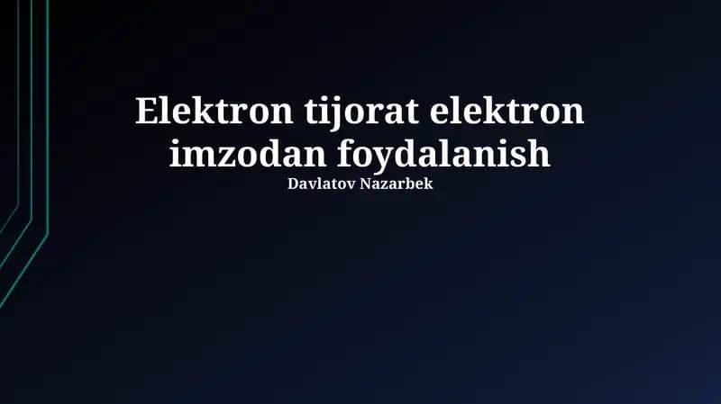 Elektron imzolar